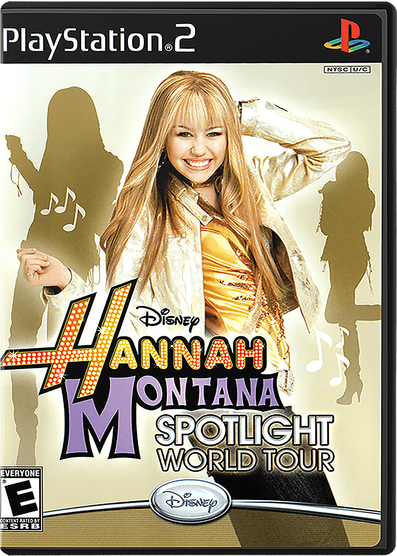 Hannah Montana Spotlight World Tour box art for Playstation 2
